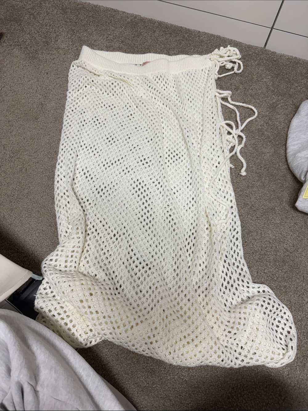 Show Me Your MuMu White Crochet Swim Sarong Cover-Up